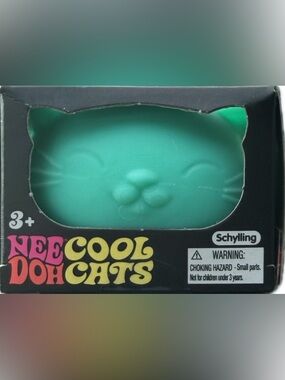 NeeDoh Cool Cats  - Teal Blue/Green NWT